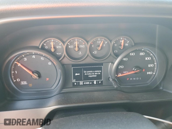 2019 Chevrolet Silverado 1500 Custom with VIN 3GCUYBEF8KG129315, listed as a Copart auction lot 42269665 with 41,486 mi miles and Salvage Title. Bid and sale history available at DreamBid. Image 9.