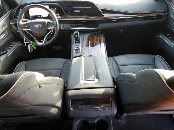 2021 Cadillac Escalade RWD Premium Luxury with VIN 1GYS3BKL9MR465911, listed as a Copart auction lot 76889764 with 19,446 mi miles and Salvage Title. Bid and sale history available at carsss.com. Image 8.
