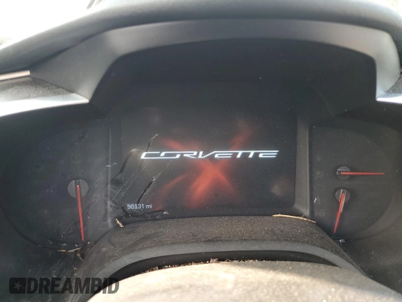 2019 Chevrolet Corvette Grand Sport 1LT with VIN 1G1YW2D73K5114299, listed as a Copart auction lot 82214464 with 56,131 mi miles and Salvage title. Bid and sale history available at DreamBid. Image 9.