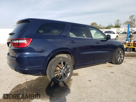 2017 Dodge Durango GT with VIN 1C4RDJDG0HC619216, listed as a Copart auction lot 54189525 with 118,985 mi miles and Salvage title. Bid and sale history available at DreamBid. Image 3.