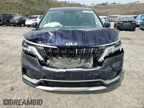 2023 Kia Carnival LX with VIN KNDNB4H37P6193583, listed as a Copart auction lot 51177845 with 23,171 mi miles and Salvage Title. Bid and sale history available at carsss.com. Image 14.