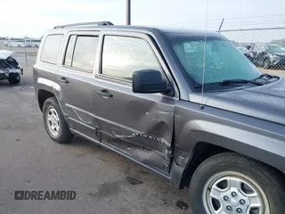 2017 Jeep Patriot Sport SE with VIN 1C4NJPBA3HD166261, listed as a IAAI auction lot 41285535 with 99,600 mi miles and . Bid and sale history available at DreamBid. Image 6.