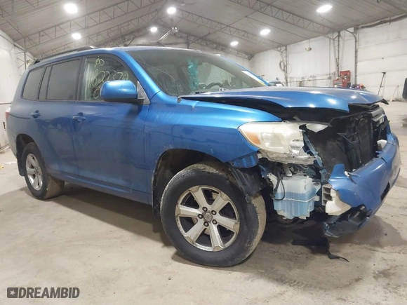 2009 Toyota Highlander with VIN JTEES41A592138256, listed as a IAAI auction lot 41827378 with 281,142 mi miles. Bid and sale history available at carsss.com. Image 1.