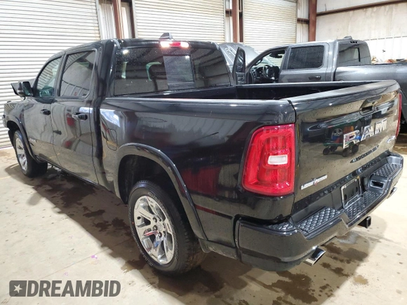 2025 Ram 1500 Big Horn with VIN 1C6SRFFP6SN540259, listed as a Copart auction lot 44974115 with 814 mi miles and Salvage Title. Bid and sale history available at carsss.com. Image 2.