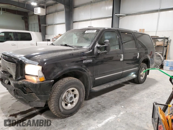 2003 Ford Excursion Limited z VIN 1FMNU43S43EA49493, wystawiony jako Copart lot #84454084 z przebiegiem 280 429 mil mil oraz Szkoda całkowita • Salvage title. Historia ofert i sprzedaży dostępna na DreamBid. Obrazek 1.