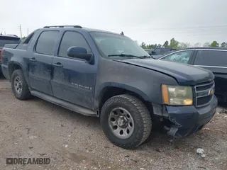 2007 Chevrolet Avalanche LTZ with VIN 3GNEC12J97G107134, listed as a IAAI auction lot 41891504 with 1 mi miles. Bid and sale history available at carsss.com. Image 1.