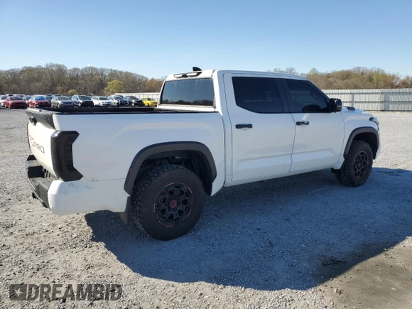 2024 Toyota Tundra TRD Pro Hybrid с VIN 5TFPC5DB5RX050766, выставлен на аукционе Copart как лот 48913315 с пробегом 26 054 миль миль и Списание • Salvage title. История ставок и продаж доступна на DreamBid. Изображение 3.