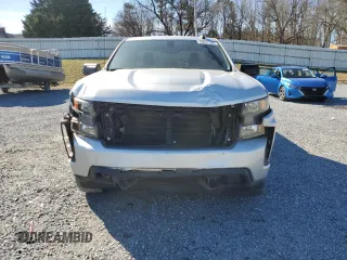 2020 Chevrolet Silverado 1500 Custom with VIN 1GCRWBEH5LZ339160, listed as a Copart auction lot 43847385 with 35,456 mi miles and Salvage Title. Bid and sale history available at carsss.com. Image 5.