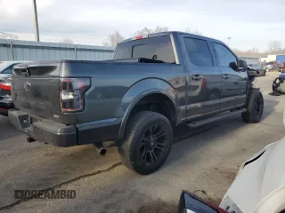 2018 Ford F-150 XL with VIN 1FTEW1EG5JFA40735, listed as a Copart auction lot 46301115 with 122,463 mi miles and Salvage Title. Bid and sale history available at carsss.com. Image 3.
