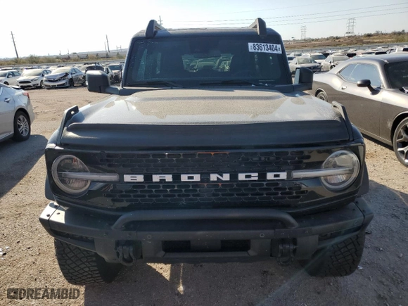 2022 Ford Bronco with VIN 1FMDE5CP1NLB22845, listed as a Copart auction lot 83613404 with 30,911 mi miles and Salvage Title. Bid and sale history available at carsss.com. Image 5.