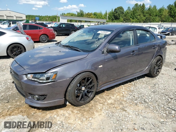 2009 Mitsubishi Lancer GTS with VIN JA3AU86W69U023774, listed as a Copart auction lot 71438484 with 260,775 mi miles and Salvage Title. Bid and sale history available at carsss.com. Image 1.