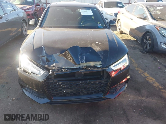 2018 Audi A4 Premium Plus with VIN WAUENAF49JA052761, listed as a IAAI auction lot 41697472 with 115,472 mi miles. Bid and sale history available at carsss.com. Image 6.