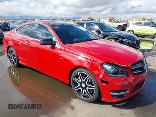 2015 Mercedes-Benz C-Class C 250 with VIN WDDGJ4HB8FG372362, listed as a IAAI auction lot 41735759 with 96,465 mi miles. Bid and sale history available at carsss.com. Image 1.