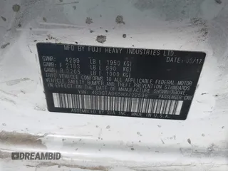 2017 Subaru Impreza Premium с VIN 4S3GTAD65H3722598, выставлен на аукционе IAAI как лот 42315994 с пробегом 116 692 миль миль и . История ставок и продаж доступна на DreamBid. Изображение 9.