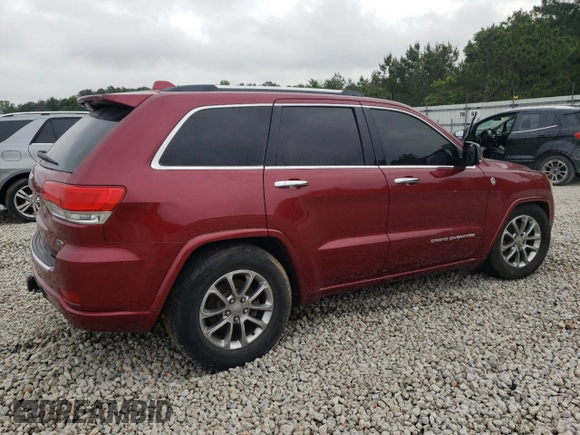 2015 Jeep Grand Cherokee Overland with VIN 1C4RJFCT5FC852946, listed as a Copart auction lot 53521915 with 186,002 mi miles and Clean Title. Bid and sale history available at carsss.com. Image 3.