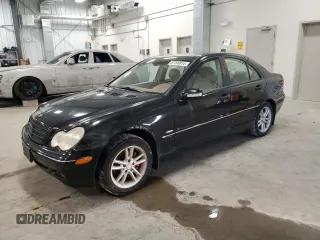 2002 Mercedes-Benz C with VIN WDBRF61J42F268306, listed as a Copart auction lot 87206814 with 176,181 mi miles and Clean Title. Bid and sale history available at carsss.com. Image 1.