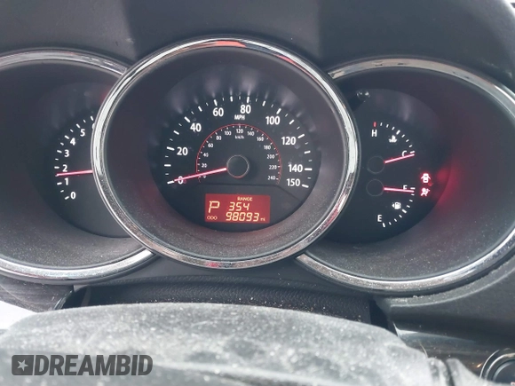 2013 Kia Sorento EX with VIN 5XYKU3A20DG325830, listed as a IAAI auction lot 41350790 with 98,093 mi miles and . Bid and sale history available at carsss.com. Image 7.