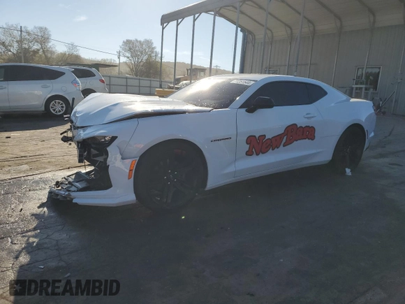 2022 Chevrolet Camaro 2LT with VIN 1G1FD1RS6N0132978, listed as a Copart auction lot 77251544 with 31,878 mi miles and Salvage Title. Bid and sale history available at carsss.com. Image 1.