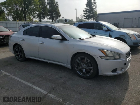 2013 Nissan Maxima SV with VIN 1N4AA5AP9DC808349, listed as a Copart auction lot 60731485 with 202,716 mi miles and Salvage title. Bid and sale history available at DreamBid. Image 4.