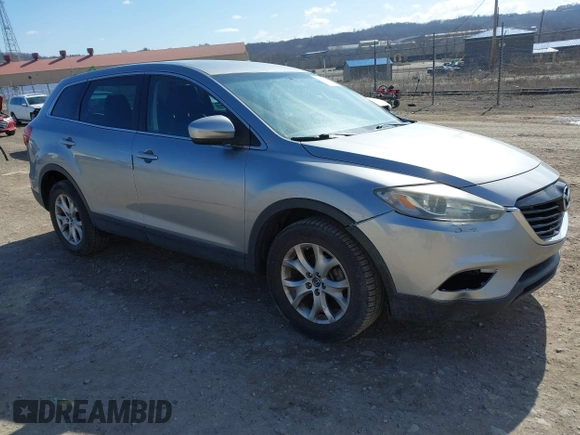 2015 Mazda CX-9 Sport with VIN JM3TB2BA6F0455539, listed as a IAAI auction lot 41839466 with 143,667 mi miles and . Bid and sale history available at carsss.com. Image 1.