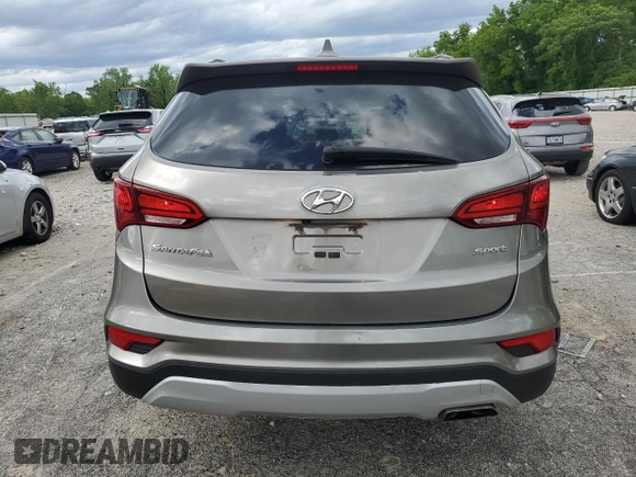 2017 Hyundai Santa Fe 2.4L with VIN 5XYZU3LB3HG387935, listed as a Copart auction lot 57442735 with 90,637 mi miles and Salvage title. Bid and sale history available at DreamBid. Image 6.