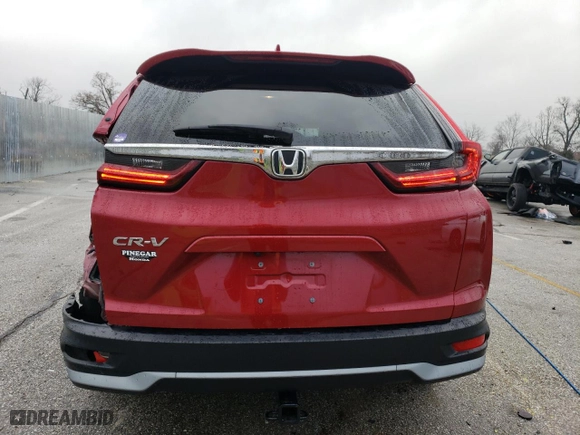 2021 Honda CR-V EX-L with VIN 7FARW1H81ME023997, listed as a Copart auction lot 43380225 with 35,573 mi miles and Salvage Title. Bid and sale history available at carsss.com. Image 6.