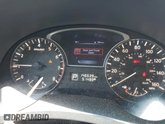 2015 Nissan Altima SL with VIN 1N4BL3AP2FC161427, listed as a Copart auction lot 55642245 with 146,539 mi miles and Salvage title. Bid and sale history available at DreamBid. Image 9.