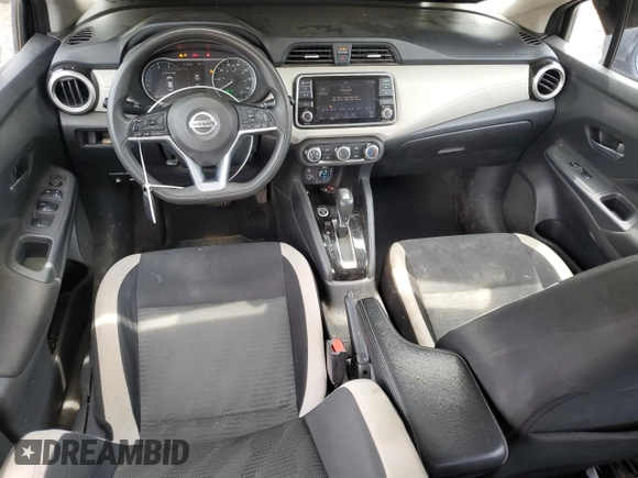 2021 Nissan Versa SV with VIN 3N1CN8EV3ML880947, listed as a Copart auction lot 60303965 with 98,646 mi miles and Salvage title. Bid and sale history available at DreamBid. Image 8.