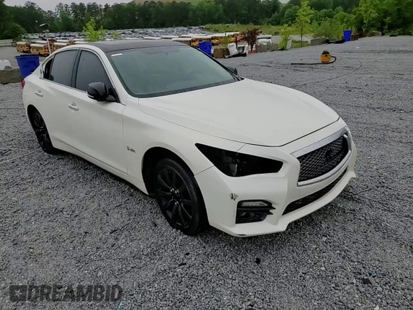 2017 Infiniti Q50 Red Sport 400 with VIN JN1FV7AP7HM850246, listed as a Copart auction lot 58536135 with Not provided miles and Salvage title. Bid and sale history available at DreamBid. Image 13.