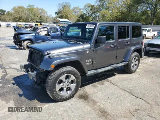 2018 Jeep Wrangler JK Unlimited Sahara with VIN 1C4HJWEG9JL926986, listed as a Copart auction lot 50188205 with 66,542 mi miles and Salvage Title. Bid and sale history available at carsss.com. Image 1.