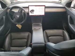 2022 Tesla Model Y Long Range with VIN 7SAYGDEE7NF422837, listed as a Copart auction lot 55271665 with 52,976 mi miles and Clean Title. Bid and sale history available at DreamBid. Image 8.