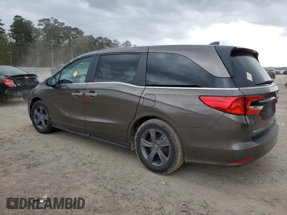 2021 Honda Odyssey EX with VIN 5FNRL6H54MB026366, listed as a Copart auction lot 49229375 with 81,248 mi miles and Salvage Title. Bid and sale history available at DreamBid. Image 2.