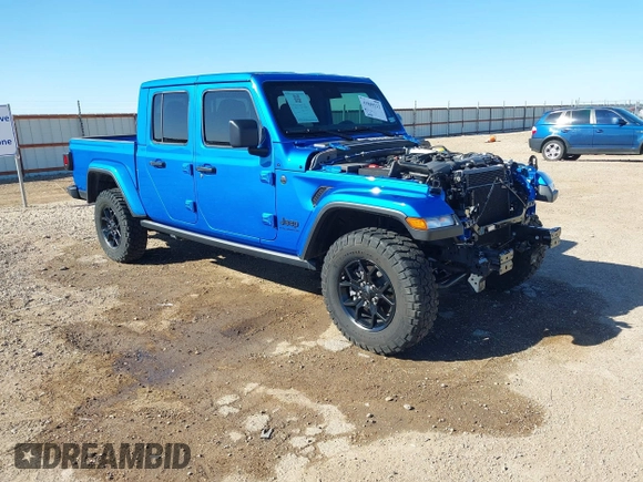 2024 Jeep Gladiator Willys with VIN 1C6HJTAG0RL123040, listed as a IAAI auction lot 41849222 with 14,989 mi miles and . Bid and sale history available at DreamBid. Image 1.