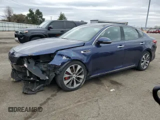 2016 Kia Optima SXL Turbo with VIN 5XXGV4L26GG015602, listed as a Copart auction lot 48218485 with 71,931 mi miles and Salvage Title. Bid and sale history available at carsss.com. Image 1.