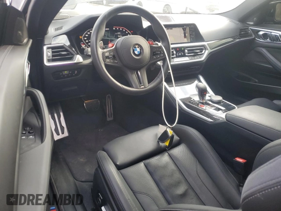 2023 BMW M4 Competition xDrive with VIN WBS43AZ05PCM59611, listed as a Copart auction lot 50389065 with 14,205 mi miles and Salvage title. Bid and sale history available at DreamBid. Image 8.