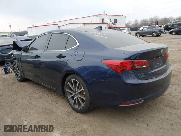 2015 Acura TLX V6 Tech with VIN 19UUB2F51FA020482, listed as a IAAI auction lot 41659296 with 71,434 mi miles. Bid and sale history available at carsss.com. Image 3.