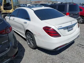 2018 Mercedes-Benz S 560 with VIN WDDUG8DB0JA416705, listed as a IAAI auction lot 41533553 with 30,268 mi miles and . Bid and sale history available at carsss.com. Image 3.