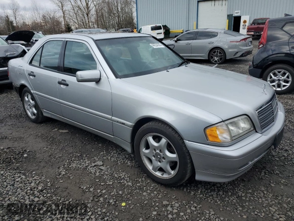 2000 Mercedes-Benz C 230 Kompressor with VIN WDBHA24G4YA844257, listed as a Copart auction lot 44224395 with Not Provided miles and Salvage Title. Bid and sale history available at carsss.com. Image 4.