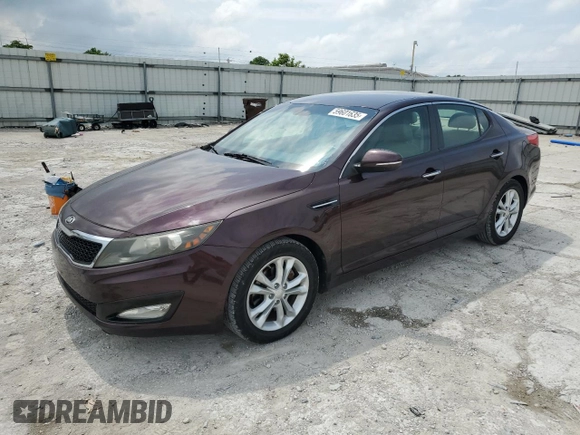 2013 Kia Optima EX with VIN 5XXGN4A71DG248703, listed as a Copart auction lot 59601635 with 113,222 mi miles and Non repairable. Bid and sale history available at DreamBid. Image 1.