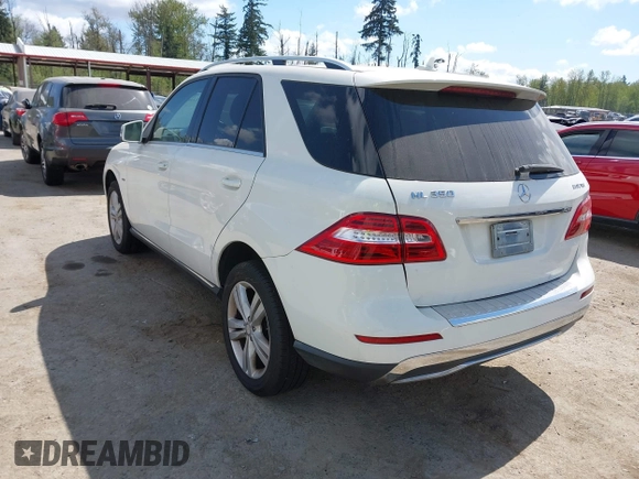 2012 Mercedes-Benz M 350 with VIN 4JGDA2EB1CA001253, listed as a IAAI auction lot 42101210 with 149,920 mi miles and . Bid and sale history available at DreamBid. Image 3.