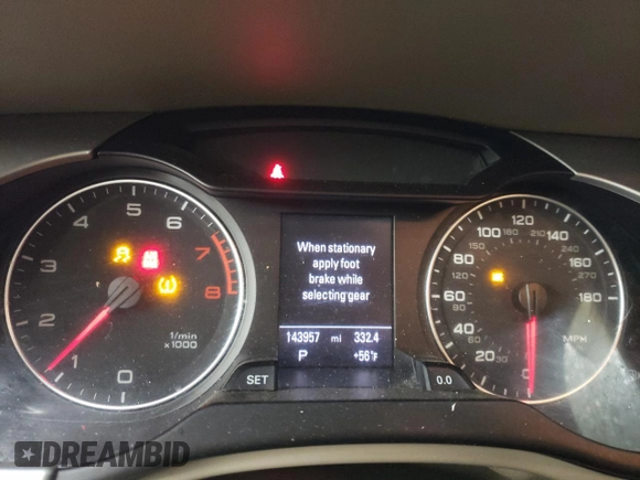 2012 Audi A4 2.0T Premium Plus with VIN WAUWFAFL0CA070545, listed as a Copart auction lot 85726494 with 143,957 mi miles and Salvage Title. Bid and sale history available at carsss.com. Image 9.