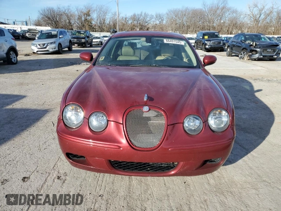 2005 Jaguar S-Type with VIN SAJWA03V451N43191, listed as a Copart auction lot 88491545 with 121,973 mi miles and Salvage Title. Bid and sale history available at DreamBid. Image 5.
