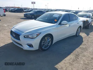 2023 Infiniti Q50 Luxe with VIN JN1EV7BPXPM511389, listed as a IAAI auction lot 41329603 with 28,476 mi miles and . Bid and sale history available at DreamBid. Image 17.