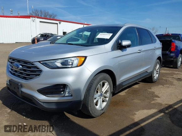 2019 Ford Edge SEL with VIN 2FMPK4J95KBB93708, listed as a IAAI auction lot 41991971 with 122,587 mi miles. Bid and sale history available at carsss.com. Image 2.