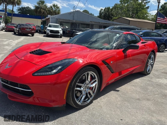 2014 Chevrolet Corvette Z51 3LT with VIN 1G1YM2D70E5104257, listed as a Copart auction lot 52750305 with 65,670 mi miles and Clean title. Bid and sale history available at DreamBid. Image 2.