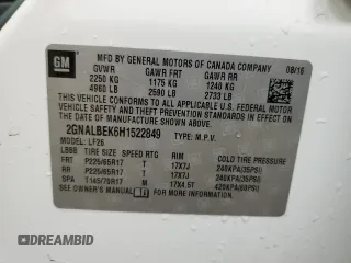 2017 Chevrolet Equinox LS with VIN 2GNALBEK6H1522849, listed as a Copart auction lot 69534734 with 203,051 mi miles and Salvage Title. Bid and sale history available at carsss.com. Image 15.