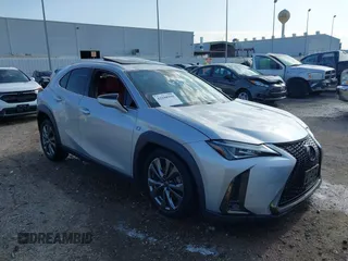 2019 Lexus UX 200 with VIN JTHY3JBH6K2013523, listed as a IAAI auction lot 42180390 with 84,914 mi miles and . Bid and sale history available at DreamBid. Image 1.