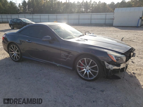 2013 Mercedes-Benz SL 63 AMG with VIN WDDJK7EAXDF013016, listed as a Copart auction lot 78980384 with 79,017 mi miles and Salvage title. Bid and sale history available at DreamBid. Image 4.