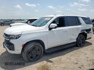 2023 Chevrolet Tahoe Commercial z VIN 1GNSCLED3PR353729, wystawiony jako Copart lot #54516935 z przebiegiem 20 000 mil mil oraz Szkoda całkowita • Salvage title. Historia ofert i sprzedaży dostępna na DreamBid. Obrazek 1.