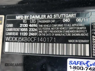 2012 Mercedes-Benz E 350 with VIN WDDKJ5KB0CF140171, listed as a Copart auction lot 55951915 with 171,708 mi miles and Salvage title. Bid and sale history available at DreamBid. Image 12.